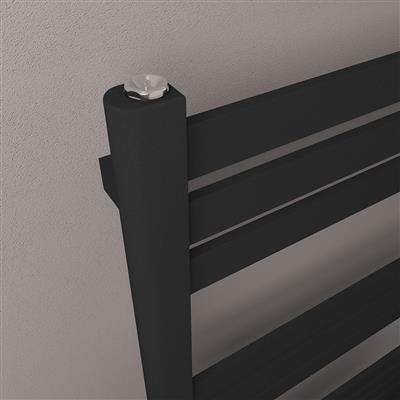 Defford 800 x 500mm Towel Rail Matt Black