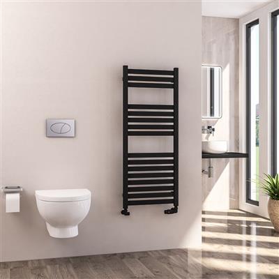 Defford 1200 x 500mm Towel Rail Matt Black