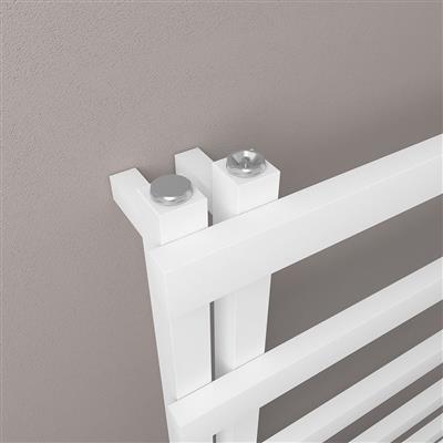 Platani 800 x 500mm Towel Rail Matt White