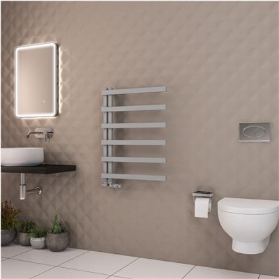 Platani 800 x 600mm Towel Rail Matt Grey