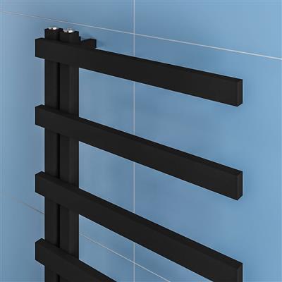 Platani 1800 x 500mm Towel Rail Matt Black