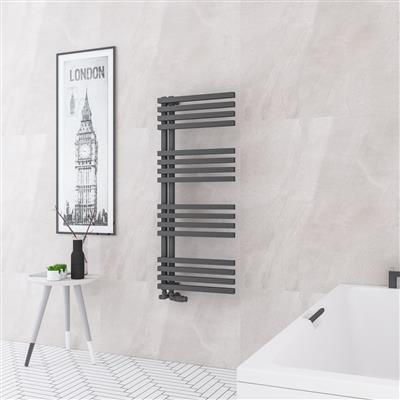 Reinbach 1200 x 500mm Towel Rail Matt Anthracite