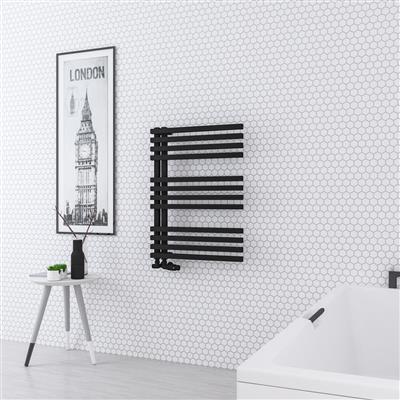 Reinbach 800 x 600mm Towel Rail Matt Black