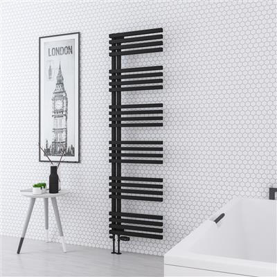 Reinbach 1800 x 500mm Towel Rail Matt Black