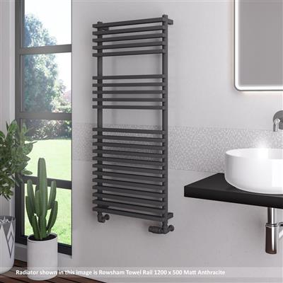 Rowsham 800 x 500mm Towel Rail Matt Anthracite