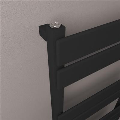 Deddington 800 x 500 Towel Rail Matt Black