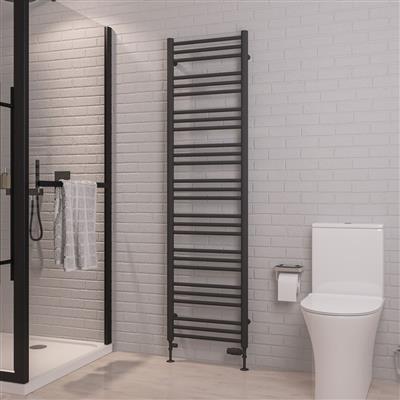 Corinium Round 1800 x 500 Towel Rail Matt Anthracite