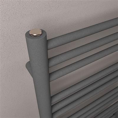 Corinium Round 1800 x 500 Towel Rail Matt Anthracite