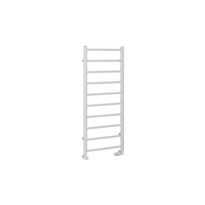 Tuscan Round 1200 x 500 Towel Rail Gloss White