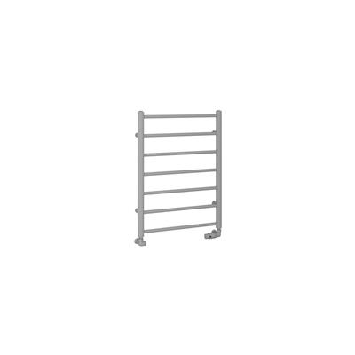 Tuscan Round 800 x 600 Towel Rail Matt Grey