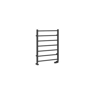 Tuscan Round 800 x 600 Towel Rail Matt Anthracite