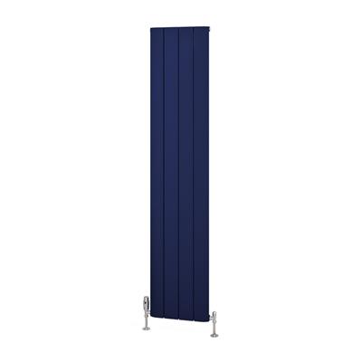 Withington 1800 x 375 Aluminium Radiator Matt Cobalt Blue