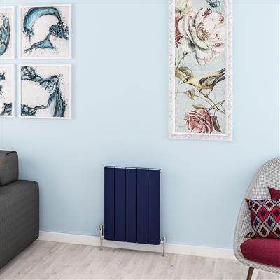 Withington 600 x 470 Aluminium Radiator Matt Cobalt Blue