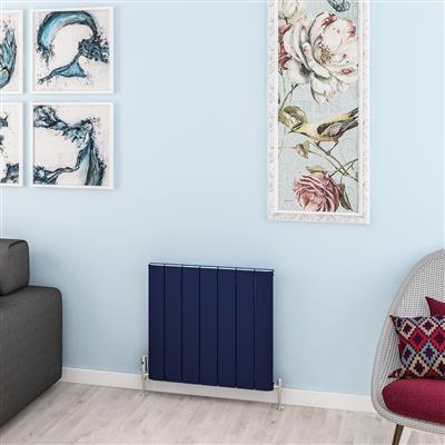 Withington 600 x 660 Aluminium Radiator Matt Cobalt Blue