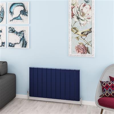 Withington 600 x 1040 Aluminium Radiator Matt Cobalt Blue