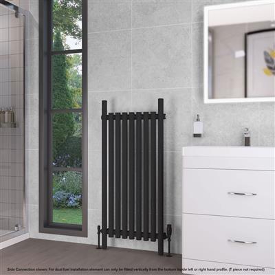 Lambourne 1200 x 540 Radiator Matt Black