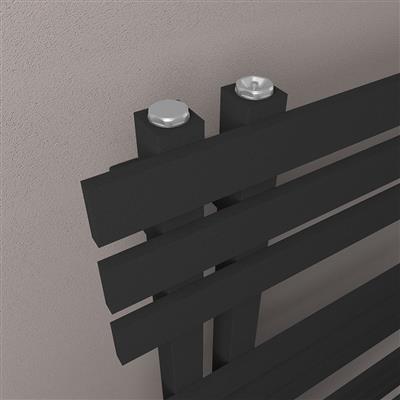 Hurley 800 x 500 Towel Rail Matt Black