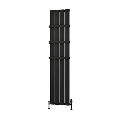 Malmesbury 1800 x 375 Aluminium Radiator Matt Black