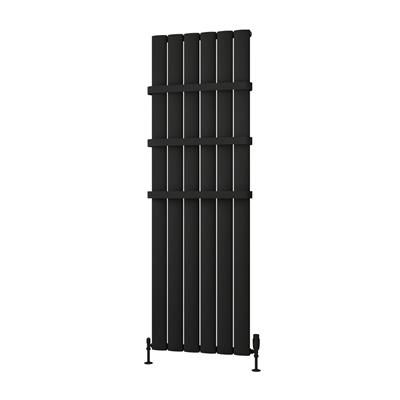 Malmesbury 1800 x 565 Aluminium Radiator Matt Black