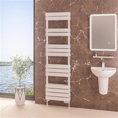 Addington 1750 x 500 Towel Rail Type21 Gloss White Gloss White