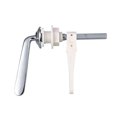 Universal WC Lever with Metal Handle - Chrome