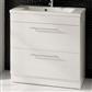 Oslo 800mm drawer base unit High Gloss White