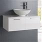 Sorrento 76cm wall hung unit High Gloss White