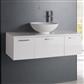 Sorrento 96cm wall hung unit High Gloss White