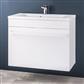 Oslo 80 wall hung unit with internal drawer High Gloss White