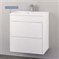 Oslo 80 wall hung push drawer unit High Gloss White