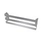 Flat Triple Towel Hanger 565mm Brushed Stainless Steel