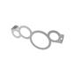 Circle Towel Hanger 470mm Chrome