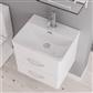 Cavone 60cm x 43cm 1 Tap Hole Ceramic Basin - Gloss White