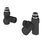 Corner Manual Dual Fuel Radiator Valves (pair) Matt Anthracite