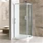 Volente Bow Fronted 800mm x 800mm Quadrant Shower Tray for 58.007 Shower Enclosure - White