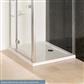 Volente Plan B ABS 1000mm x 900mm Rectangular Stone Resin Shower Tray - White