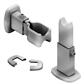 Room Divider Bracket Set for Towel Rails Chrome