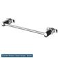 Rivassa Towel Hanger Set with 600mm Bar Gloss White