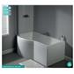 Carron Clearance:  Urban Showerbath RH 1500 x 750/900mm 5mm White