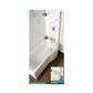 Carron Clearance:  Delta offset Showerbath 1600 LH Carronite White