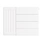 Flat Cover Plate with Lines 400 x 500 Gloss White