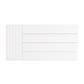 Flat Cover Plate with Lines 400 x 800 Gloss White