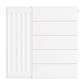 Flat Cover Plate with Lines 500 x 500 Gloss White