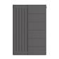 Flat Cover Plate with Lines 600 x 400 Matt Anthracite