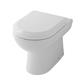 Dura WC Pan with Fixings - White