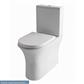 Northall Close Coupled Back To Wall WC Pan with Fixings - White