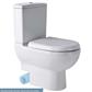 Dura Close Coupled Back To Wall WC Pan with Right Hand Exit - White