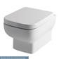 Bijou Wall Hung WC Pan with Fixings - White