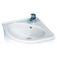 Bonito 52cm x 64cm 1 Tap Hole Ceramic Corner Basin - White