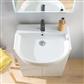 Metro 56cm x 47cm 1 Tap Hole Ceramic Semi Recessed Basin - White